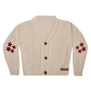 Taylor Swift Cream Red Cardigan